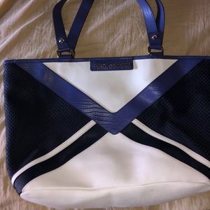 Juicy Couture Blue Leather Tote